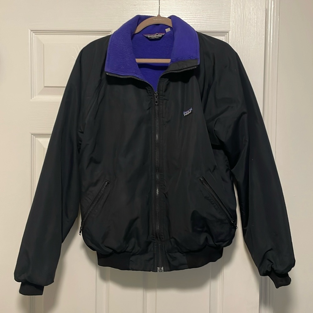 Authentic 90s Retro USA Made Black Patagonia Jacket